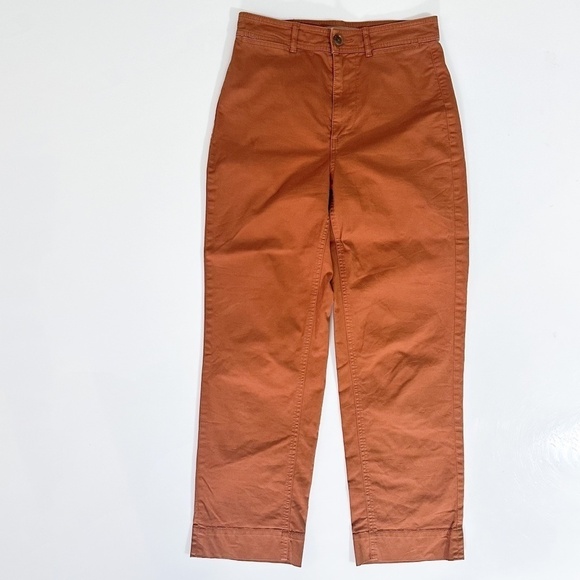 Everlane Straight Leg Crop High Waisted Lightweight Trouser Pant - size 2 - Picture 1 of 8